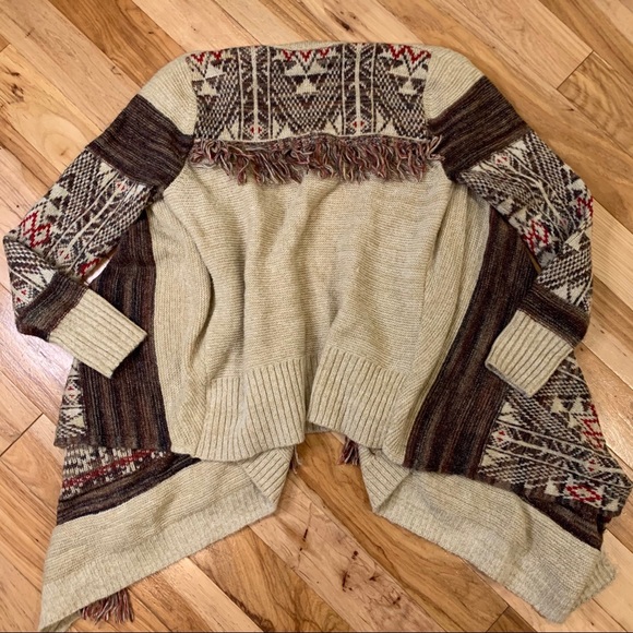 KNOX ROSE Cardigan Southwest Aztec Long Sleeve EUC - Picture 2 of 10